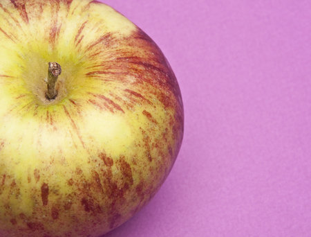 Apple Border on a vibrant purple colored background
