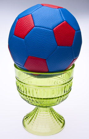 Whimsical Youth Soccer Trophy.の写真素材