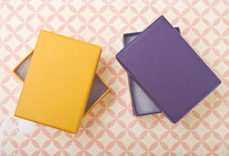 Vibrant Gift Boxes on a Colorful Background.