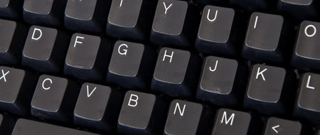 Computer Keyboard Background Image Modern Business Concept.