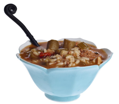 Fresh Gumbo with Okra Soup, a Warm Fall Treat.の写真素材