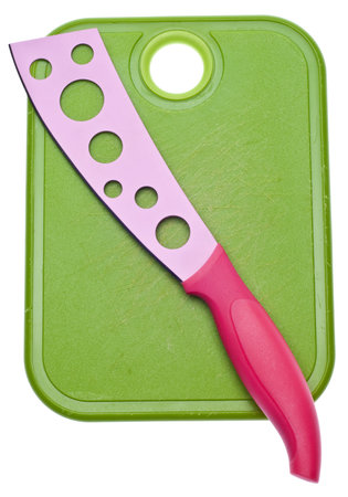 Chopping Block with Modern Shaped Knife Cooking Imageの写真素材