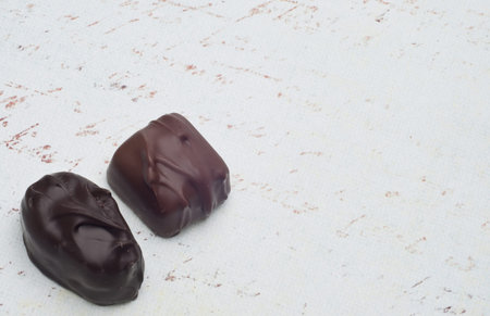 Valentines Day Candy Background Image on Pale Blue.の写真素材