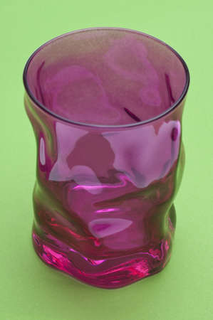 Vibrant Pink Glassware Modern Pattern with Irregular Curves.の写真素材