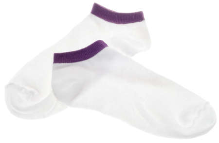 Ladies Style Socks Isolated on White.の写真素材