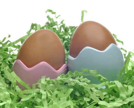 Easter Eggs in Grass Holiday Image