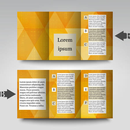 Brochure template with abstract background のイラスト素材