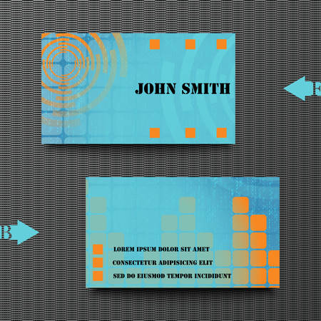 Business card template abstract background のイラスト素材