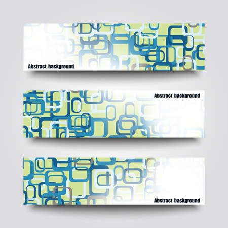 Set of banner templates with abstract background  のイラスト素材