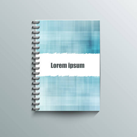 Notepad template with abstract background のイラスト素材