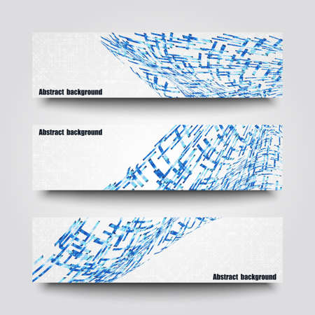 Set of banner templates with abstract backgroundのイラスト素材