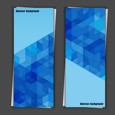 Set of banner templates with abstract background  のイラスト素材