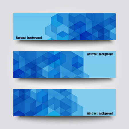 Set of banner templates with abstract background.のイラスト素材