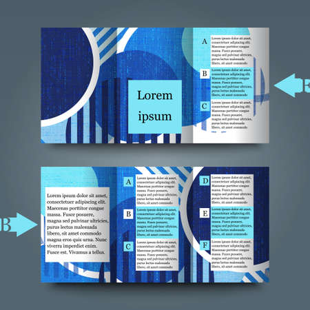 Brochure template with abstract backgroundのイラスト素材