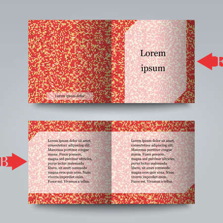 Brochure template with abstract backgroundのイラスト素材