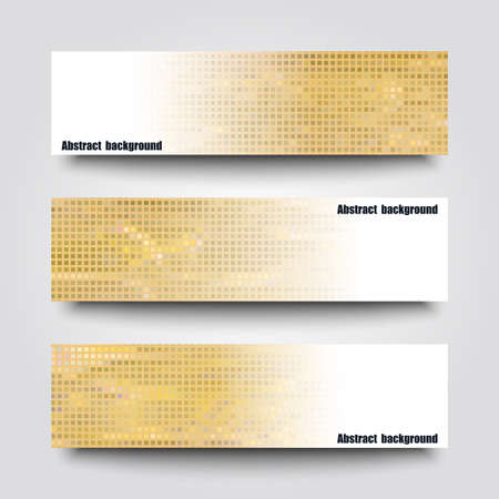 Set of banner templates with abstract backgroundのイラスト素材