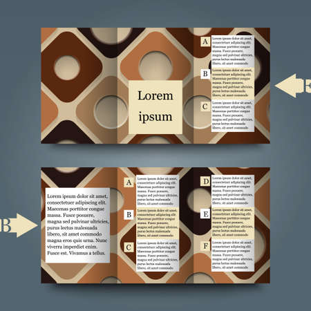 Brochure template with abstract background.のイラスト素材