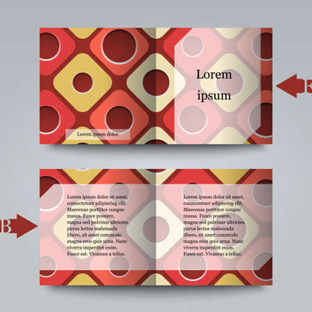 Brochure template with abstract backgroundのイラスト素材