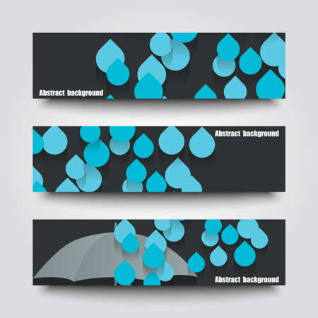 Set of banner templates with autumn background.のイラスト素材