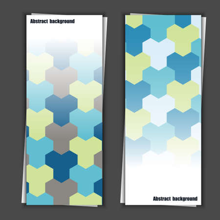 Set of banner templates with abstract background.のイラスト素材