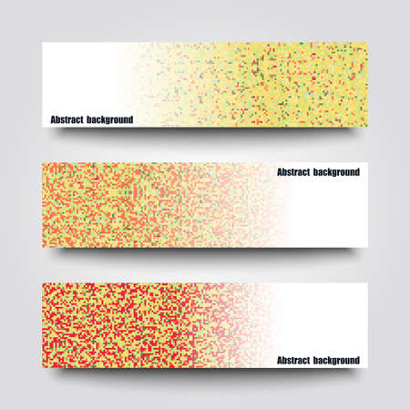 Set of banner templates with abstract background.のイラスト素材