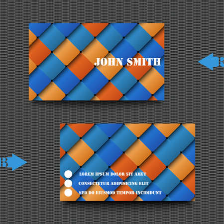 Business card template with abstract backgroundのイラスト素材
