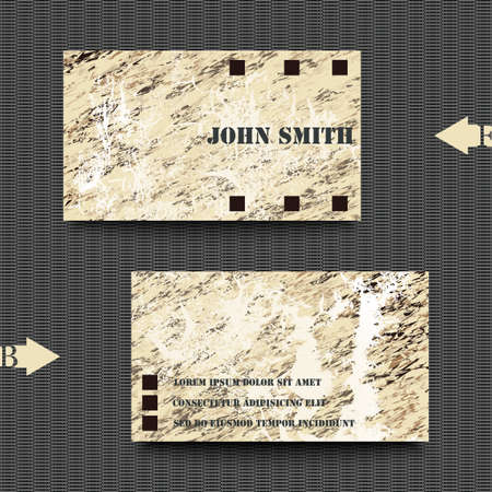 Business card template with abstract backgroundのイラスト素材