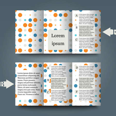 Brochure template with abstract backgroundのイラスト素材