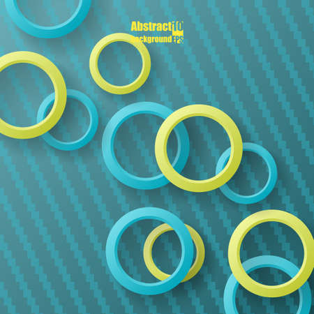 Abstract  background with flying circle.のイラスト素材