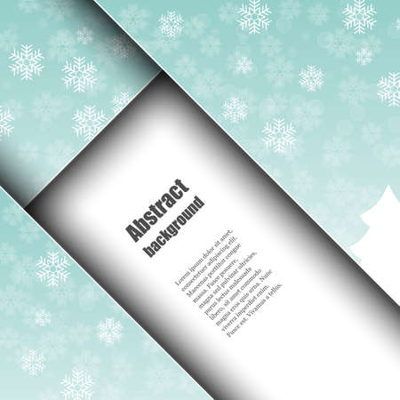 Brochure template with winter background.のイラスト素材