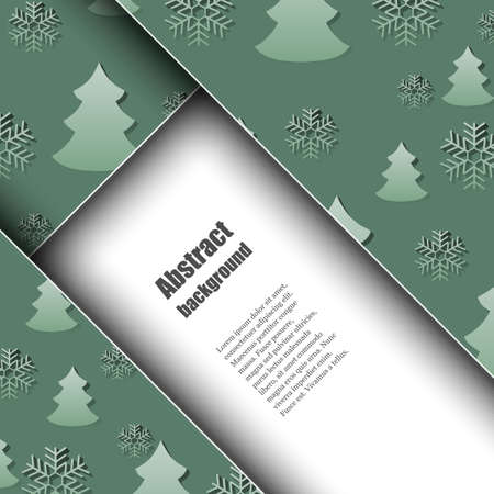 Brochure template with winter background.のイラスト素材