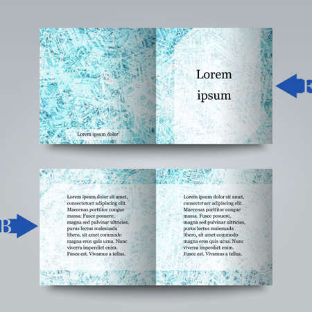 Brochure template with abstract background.のイラスト素材