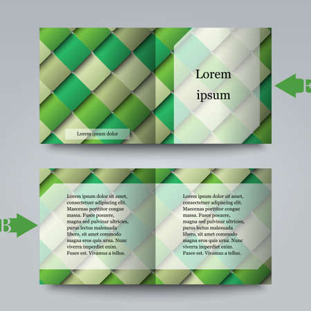 Brochure template with abstract backgroundのイラスト素材