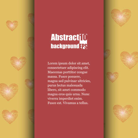 Brochure template with love background.のイラスト素材