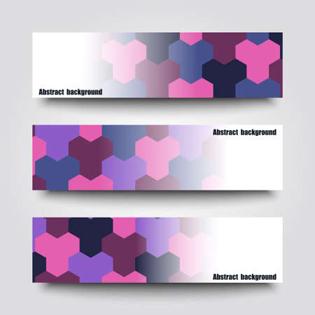 Set of banner templates with abstract background.のイラスト素材
