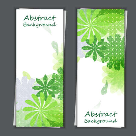 Set of banner templates with abstract background.のイラスト素材