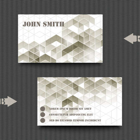 Business card template with abstract backgroundのイラスト素材