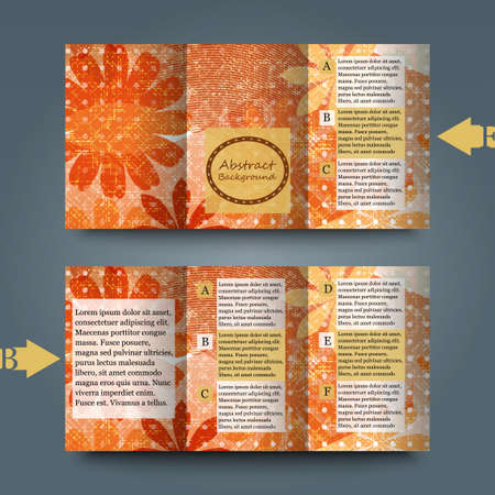 Brochure template with abstract background.のイラスト素材