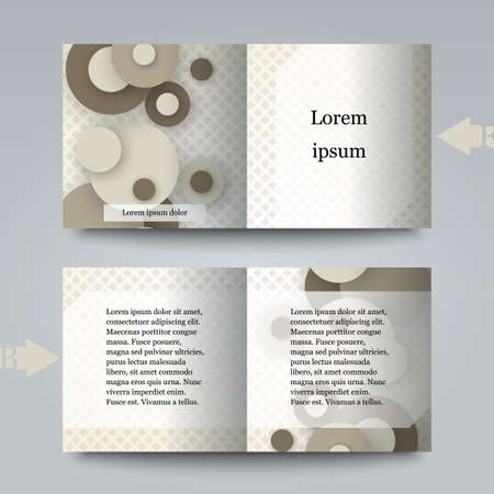 Brochure template with abstract background.のイラスト素材
