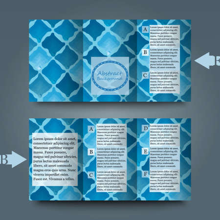 Brochure template with abstract backgroundのイラスト素材