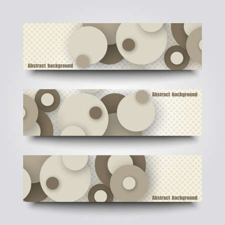 Set of banner templates with abstract background.のイラスト素材