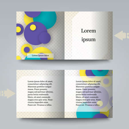 Brochure template with abstract background.のイラスト素材
