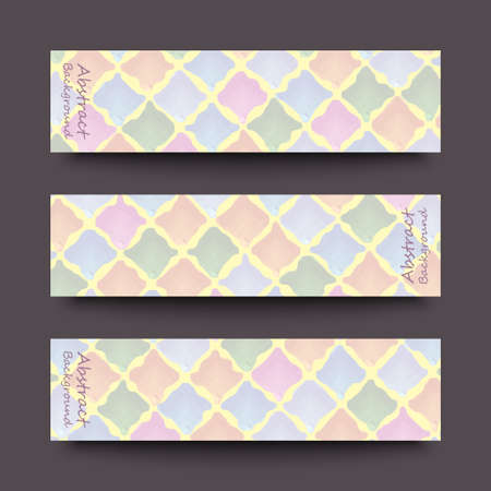 Set of banner templates with abstract background.のイラスト素材