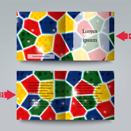 Brochure template with abstract background.のイラスト素材