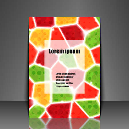 Template flyer with abstract background.のイラスト素材