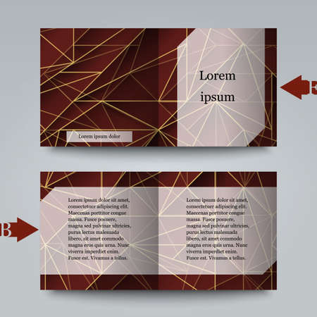 Brochure template with abstract background.のイラスト素材