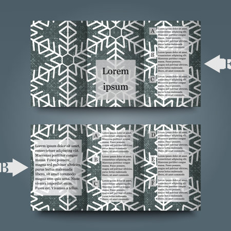 Brochure template with abstract background. Vector illustrationのイラスト素材