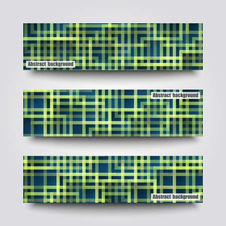 Set of banner templates with abstract background. Eps10 Vector illustrationのイラスト素材