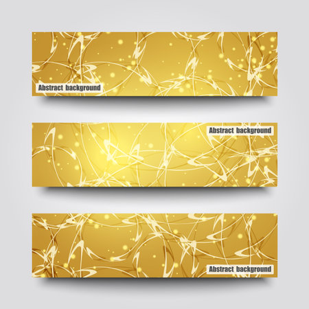 Set of banner templates with abstract background. Eps10 Vector illustrationのイラスト素材