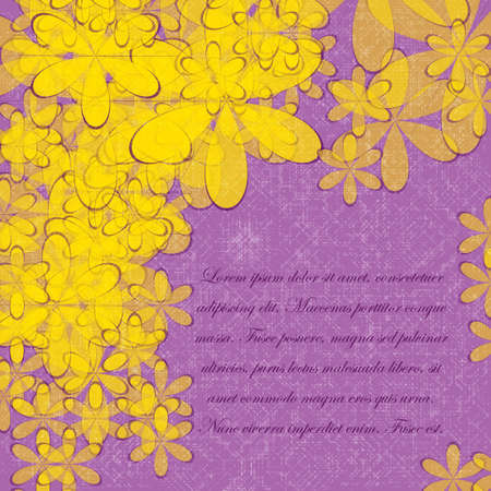 Abstract  background with flowers pattern. Vector illustrationのイラスト素材